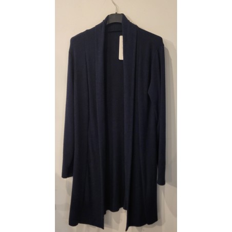 Gilet long tout doux