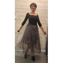 Jupe léopard tulle